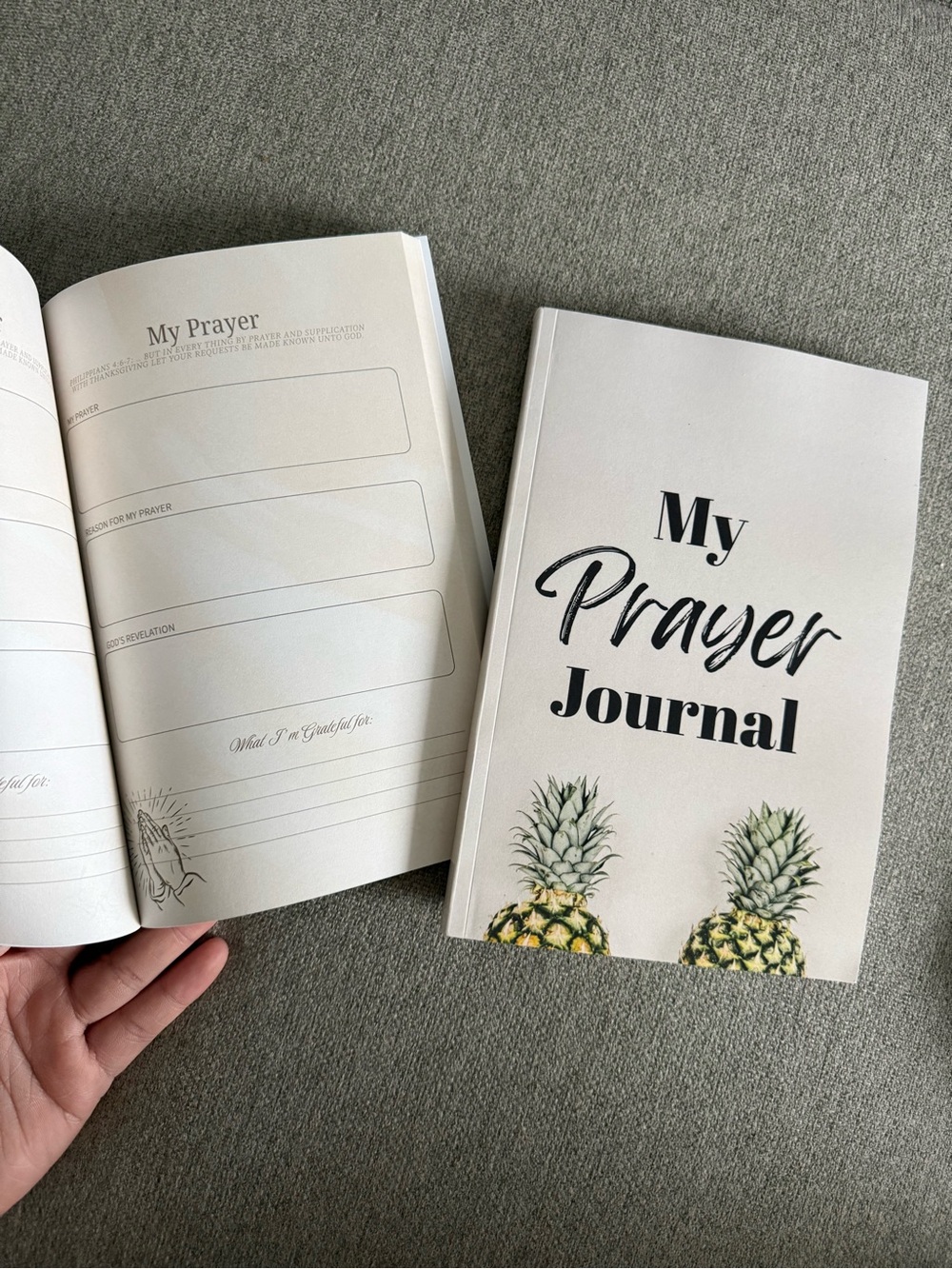 My Prayer Journal - Cream Pineapple Cover